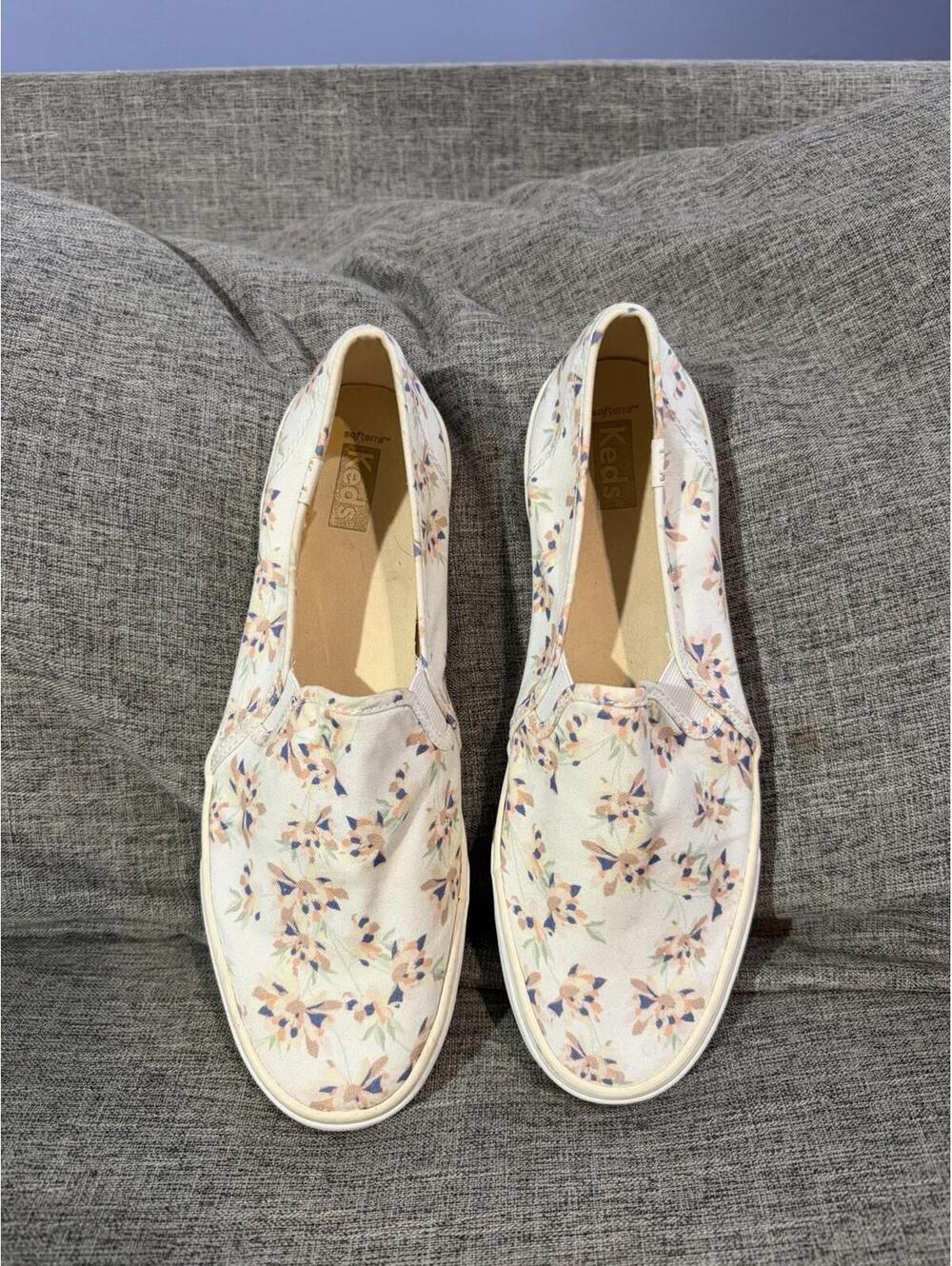 Keds Womens Double Decker Slip On Sneakers Womens Size 10 Floral - Picture 1 of 8
